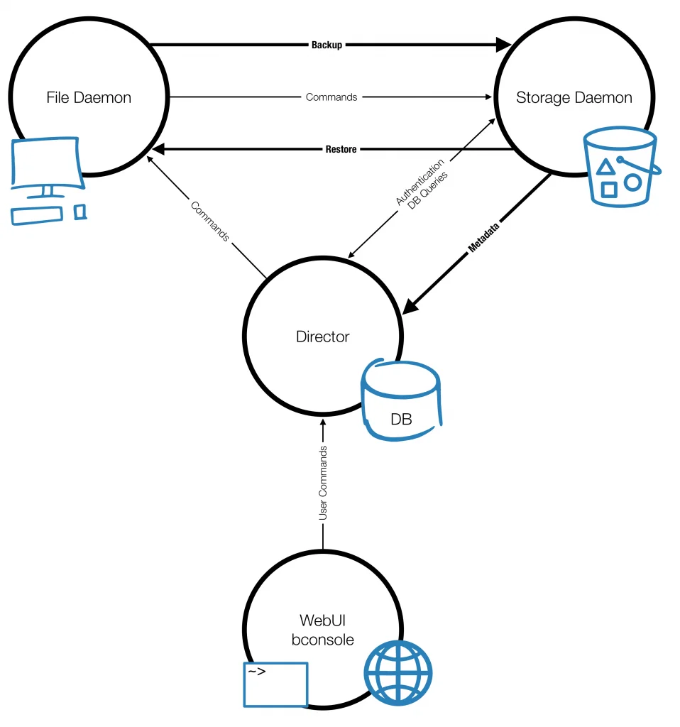 Structure and Components of Bareos